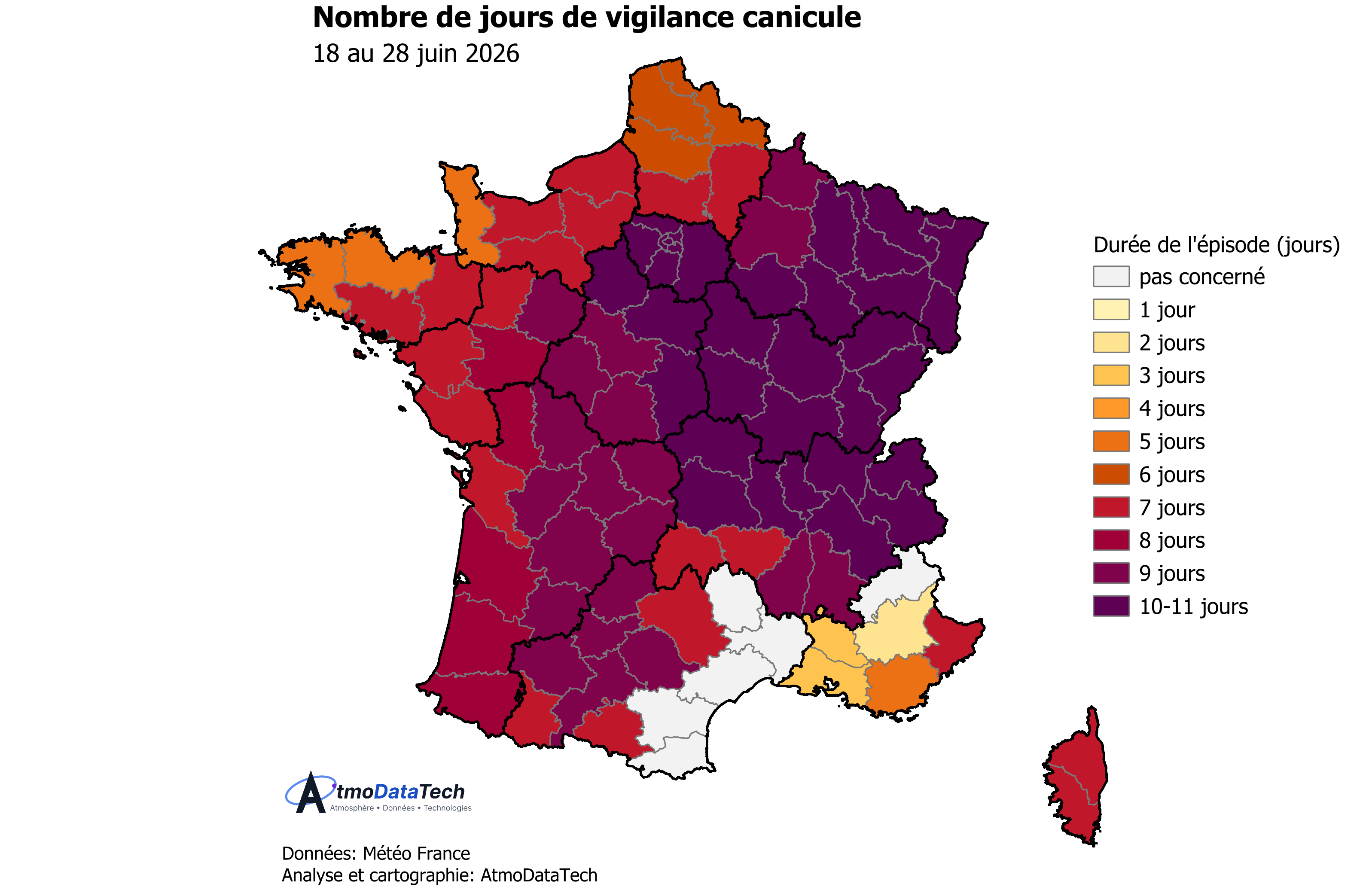 Carte de vigilance canicule